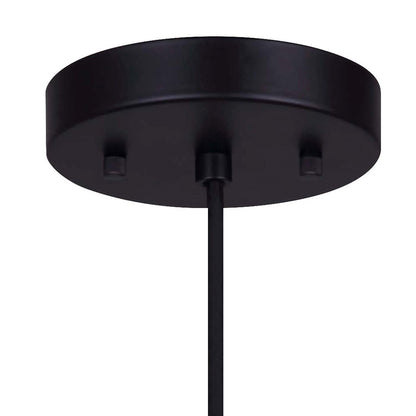 Canarm Thea 12in 1-Light Pendant | Modern Matte Black and Gold Metal | Living Room & Dining Room | 12 x 12 x 11.25 in, Adjustable | Model IPL674B01BKG