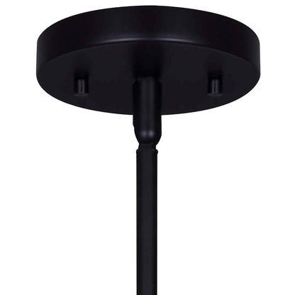 Canarm Viggo 8in 1-Light Pendant | Matte Black | Kitchen Island & Dining Room | 8 x 8 x 16 in | Model IPL696B01BK