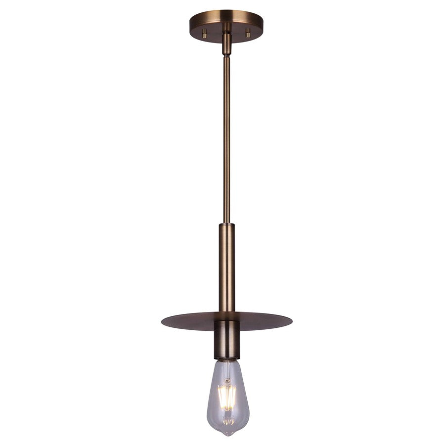 Canarm Viggo 8in 1-Light Pendant | Gold | Kitchen Island & Dining Room | 8 x 8 x 16 in | Model IPL696B01GD
