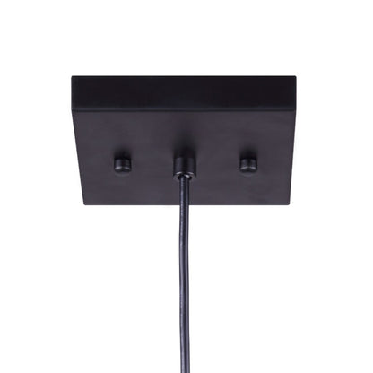 Canarm Wren 6in 1-Light Pendant | Industrial Matte Black | Kitchen Island & Dining Room | 6 x 6 x 11 in | Model IPL702A01BK