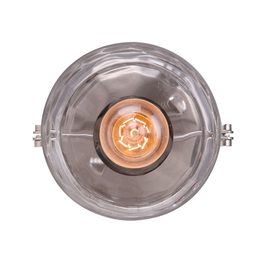 Canarm Arden 5.5in 1-Light Pendant | Brushed Nickel and Clear Glass | Dining Room & Entryway | 5.5 x 58 in | Model IPL707A01BN