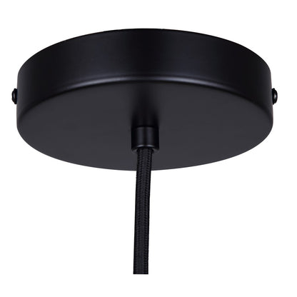 Canarm Jack 6in 1-Light Pendant | Industrial Matte Black and Grey Cement | Kitchen Island & Dining Room | 6 x 6 x 10 in | Model IPL729B01BK6-GY