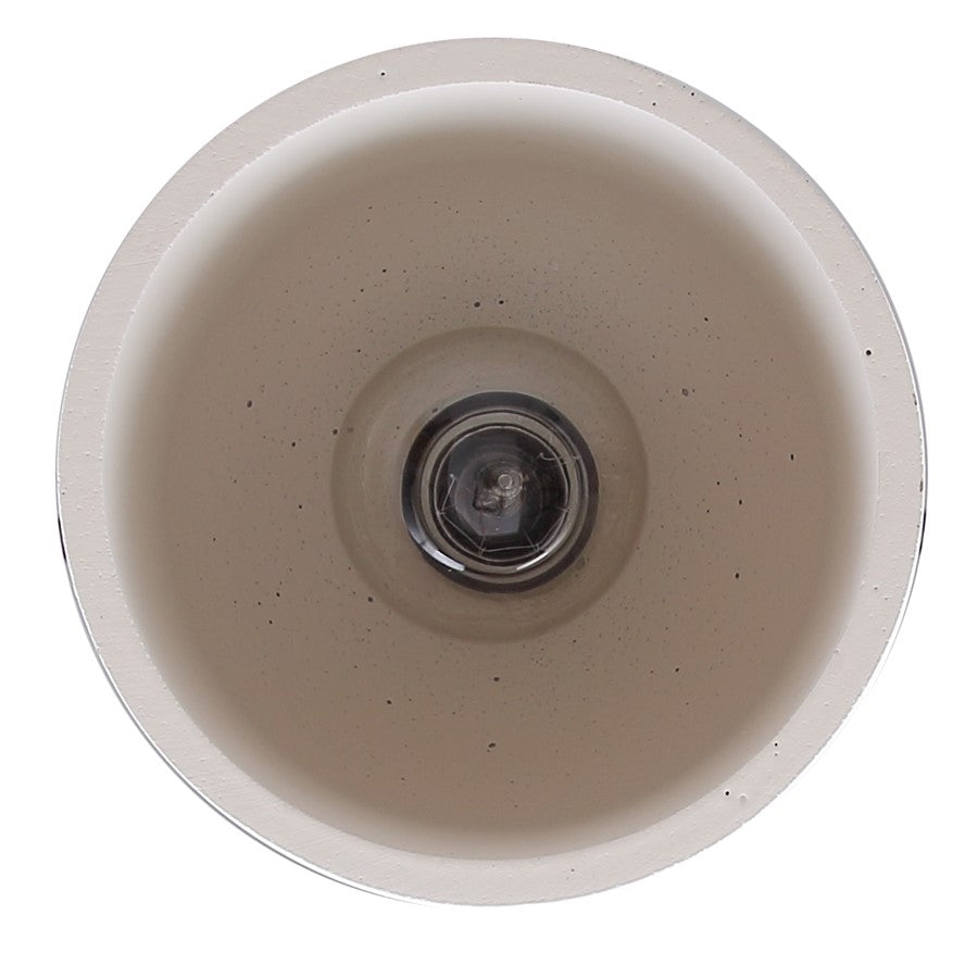 Canarm Jack 6in 1-Light Pendant | Matte Black and Grey White Cement | Kitchen Island & Dining Room | 6 x 6 x 10.5 in | Model IPL729B01BK6-W
