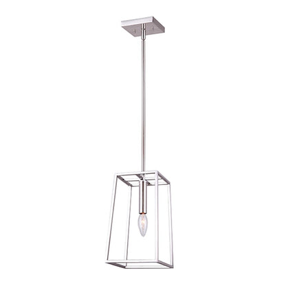 Canarm Wexford 6in 1-Light Pendant | Brushed Nickel Metal | Kitchen Island & Dining Room | 6 x 6 x 20 in | Model IPL763A01BN