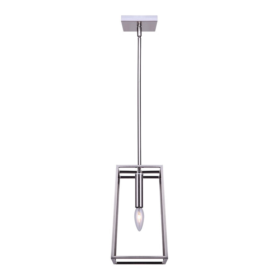 Canarm Wexford 6in 1-Light Pendant | Brushed Nickel Metal | Kitchen Island & Dining Room | 6 x 6 x 20 in | Model IPL763A01BN
