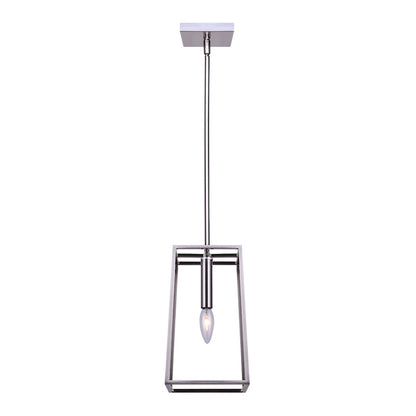 Canarm Wexford 6in 1-Light Pendant | Brushed Nickel Metal | Kitchen Island & Dining Room | 6 x 6 x 20 in | Model IPL763A01BN