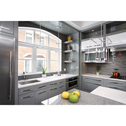 Canarm Wexford 6in 1-Light Pendant | Brushed Nickel Metal | Kitchen Island & Dining Room | 6 x 6 x 20 in | Model IPL763A01BN