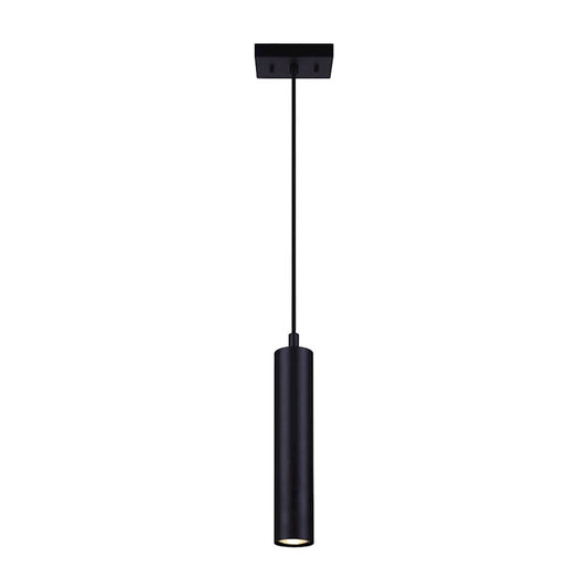 Canarm Carver 5in 1-Light Pendant | Modern Black Metal | Kitchen Island & Dining Room | 5 x 5 x 14 in | Model IPL764A01BK10