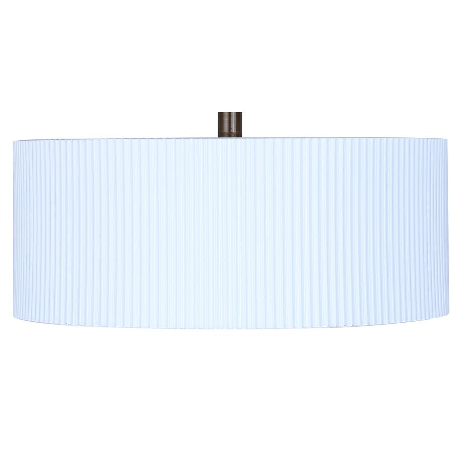 Canarm Rexton 13in 2-Light Semi-Flush Mount | Matte White Metal | Bedroom & Living Room | 13 x 13 x 9 in | Model ISF1119A02WHG
