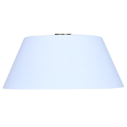Canarm Daxton 12.75in 1-Light Semi-Flush Mount | Mid-Century Matte White with Gold Accent | Bedroom & Hallway | Model ISF1146A01WHG