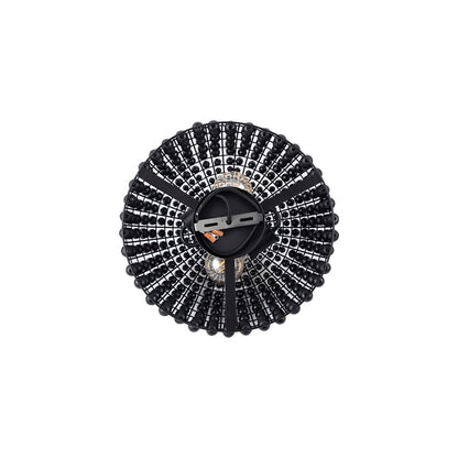Canarm Burkley 16in 2-Light Semi-Flush Mount | Modern Matte Black with Wood Bead Accents | Bedroom & Hallway | 16 x 16 x 15 in | Model ISF1185A02BK16