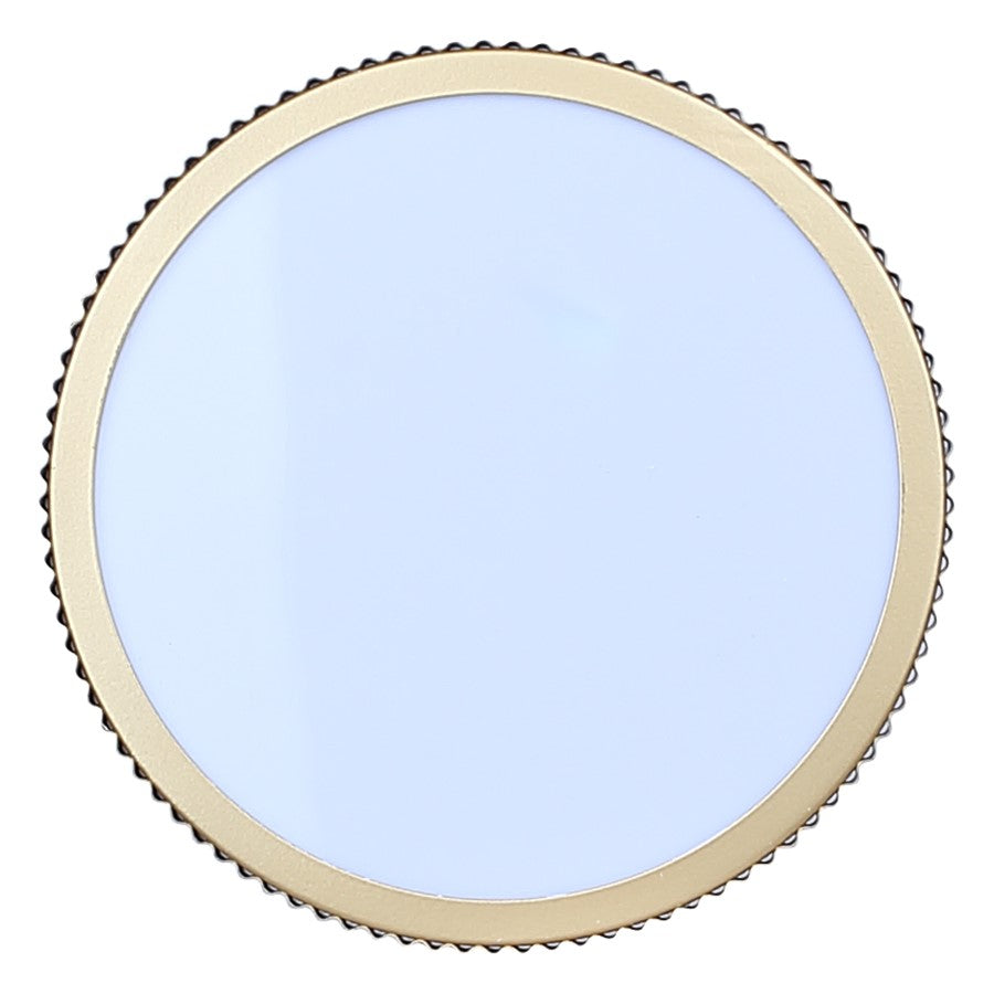 Canarm Scarlett 8in 1-Light Semi Flush Mount | Painted Gold and Ribbed Metal | Entryway & Hallway | 8 x 8 x 8.5 in | Model ISF1208A01PGD