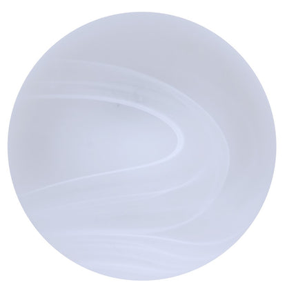 Canarm Mackenna 9.75in 1-Light Semi Flush Mount | Matte Black and Alabaster Glass | Entryway & Bedroom | 9.75 x 9.75 x 12.37 in | Model ISF1229A01BK
