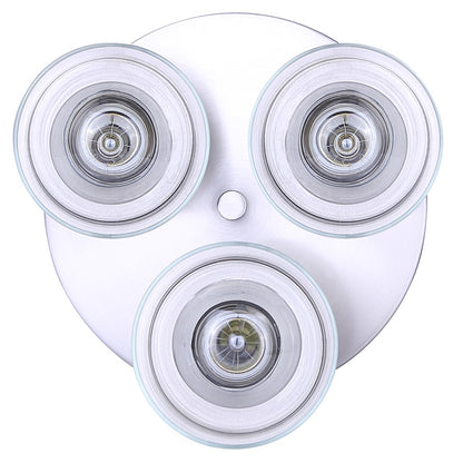 Canarm Britton 10in 3-Light Semi-Flush Mount | Modern Brushed Nickel and Clear Glass | Entryway & Bedroom | Model ISF1234A03BN