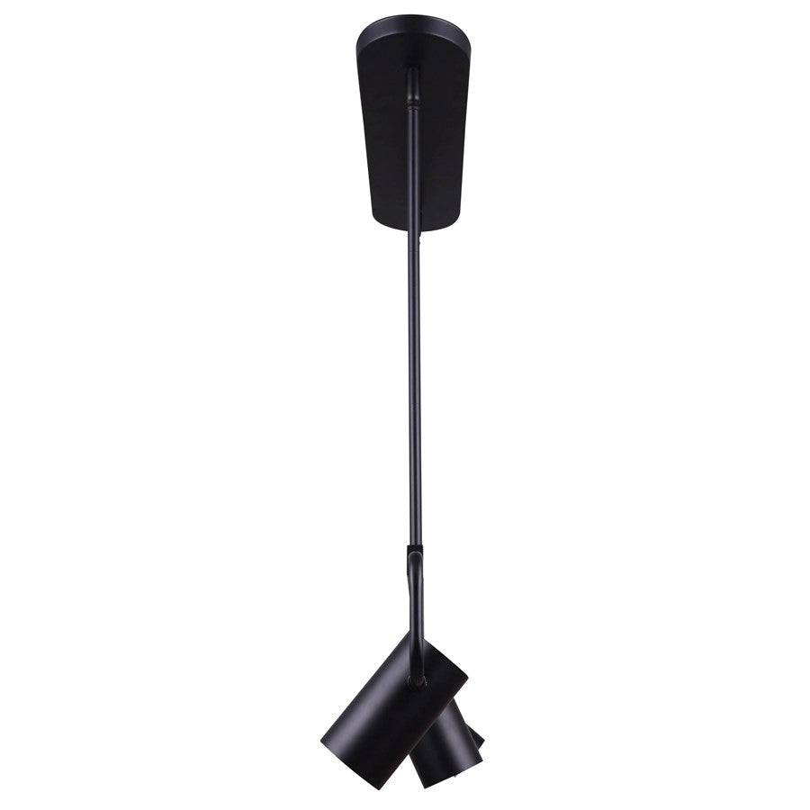 Canarm Leal 31in 4-Light Track Light | Modern Matte Black Metal | Kitchen & Living Room | 31 x 4.5 x 16-58 in | Model IST697B04BK10