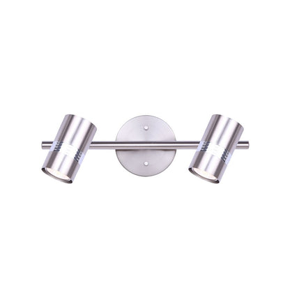 Canarm Aldi 15in 2-Light Track Light | Modern Matte Black and Chrome | Kitchen & Living Room Task Lighting | 15 x 5 x 8 in | Model IT1058A02BNC10