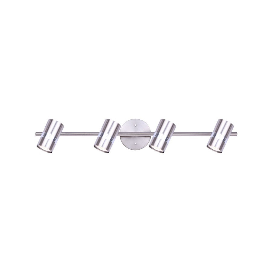 Canarm Aldi 29in 4-Light Track Lighting | Matte Black and Chrome | Kitchen & Living Room | 29 x 5 x 8 in | Model IT1058A04BNC10