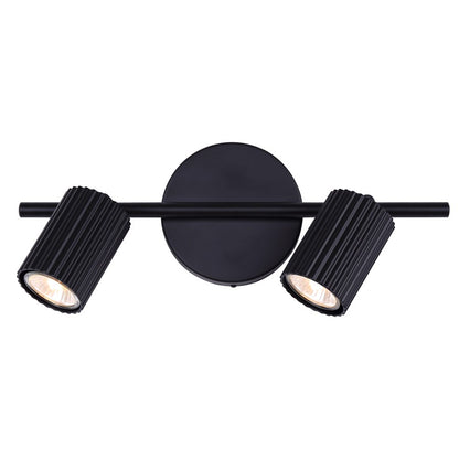 Canarm Rexton 14in 2-Light Track Lighting | Matte Black | Kitchen & Office | 14 x 5 x 7 in | Model IT1119A02BK10