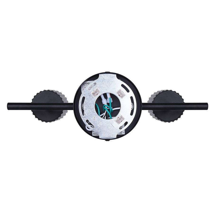 Canarm Rexton 14in 2-Light Track Lighting | Matte Black | Kitchen & Office | 14 x 5 x 7 in | Model IT1119A02BK10