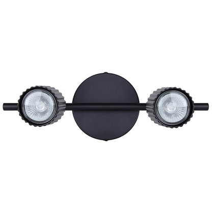 Canarm Rexton 14in 2-Light Track Lighting | Matte Black | Kitchen & Office | 14 x 5 x 7 in | Model IT1119A02BK10