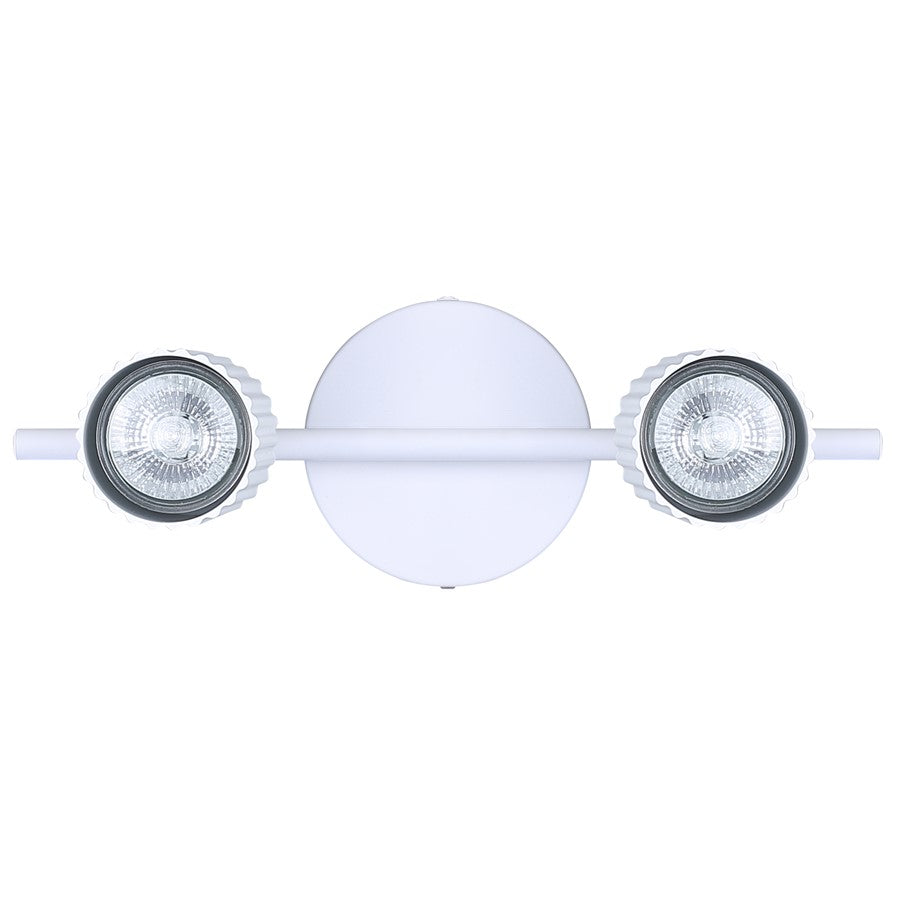 Canarm Rexton 14in 2-Light Track Lighting | Matte White | Kitchen & Office | 14 x 5 x 7 in | Model IT1119A02WH10