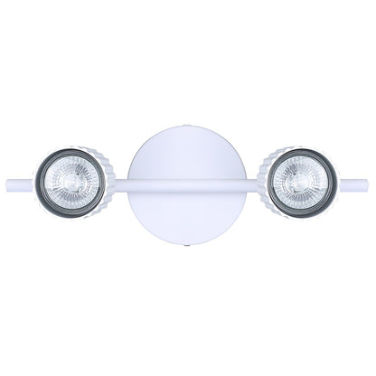 Canarm Rexton 14in 2-Light Track Lighting | Matte White | Kitchen & Office | 14 x 5 x 7 in | Model IT1119A02WH10