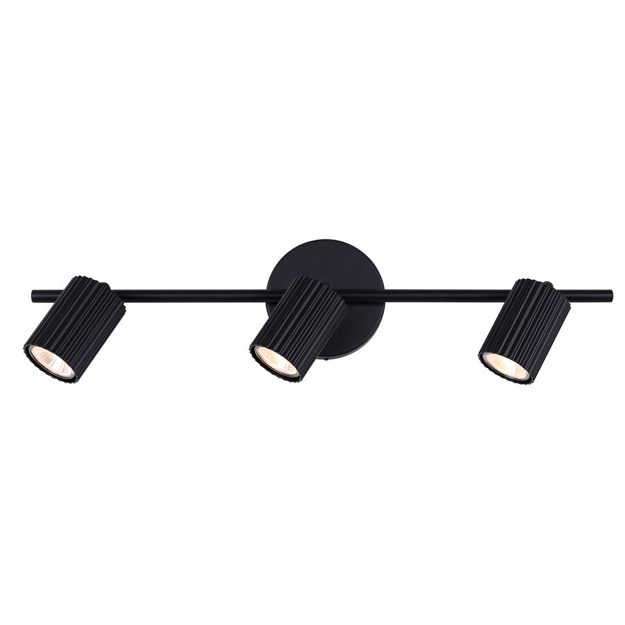 Canarm Rexton 22in 3-Light Track Lighting | Matte Black | Kitchen & Living Room | 22 x 5 x 7 in | Model IT1119A03BK10