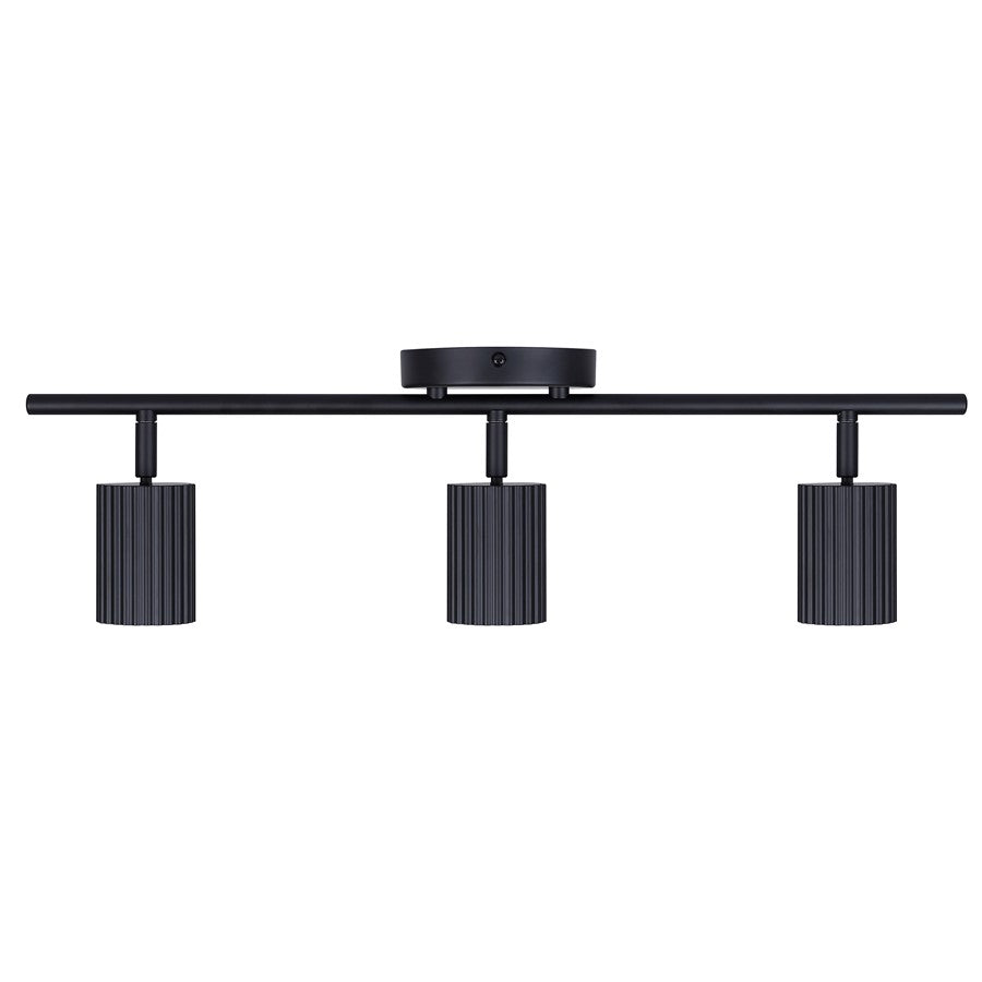 Canarm Rexton 22in 3-Light Track Lighting | Matte Black | Kitchen & Living Room | 22 x 5 x 7 in | Model IT1119A03BK10