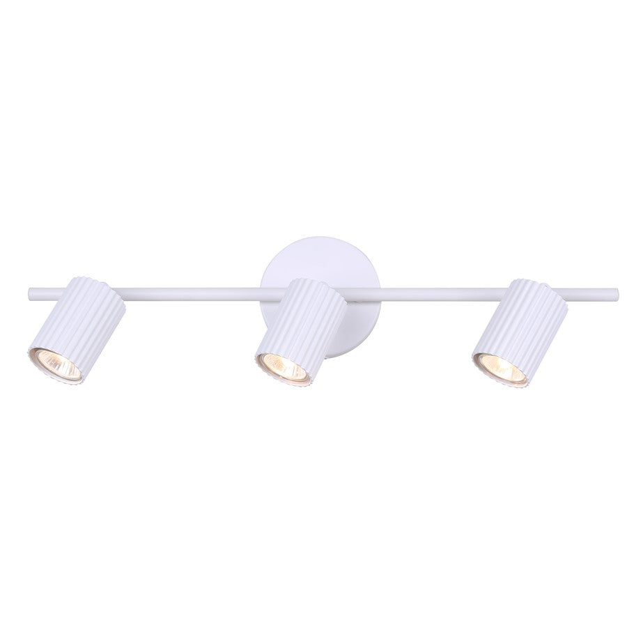 Canarm Rexton 22.5in 3-Light Track Lighting | Modern Matte White Metal | Kitchen & Living Room | 22.5 x 4.75 x 6.5 in | Model IT1119A03WH10