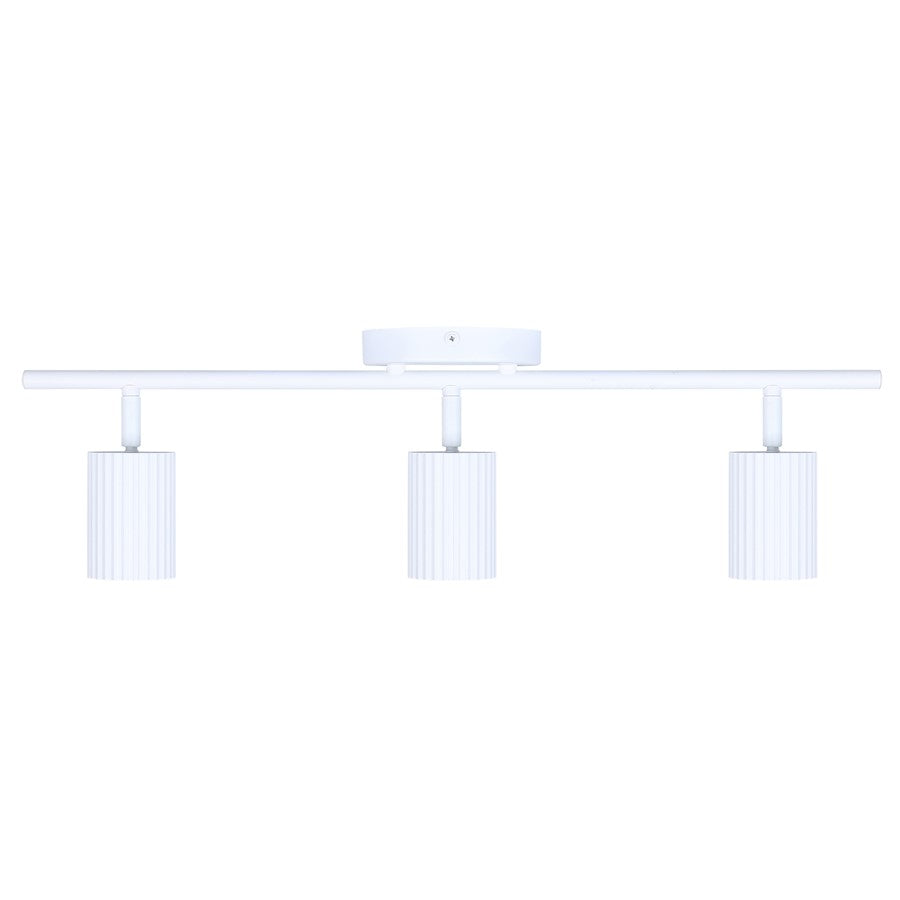 Canarm Rexton 22.5in 3-Light Track Lighting | Modern Matte White Metal | Kitchen & Living Room | 22.5 x 4.75 x 6.5 in | Model IT1119A03WH10