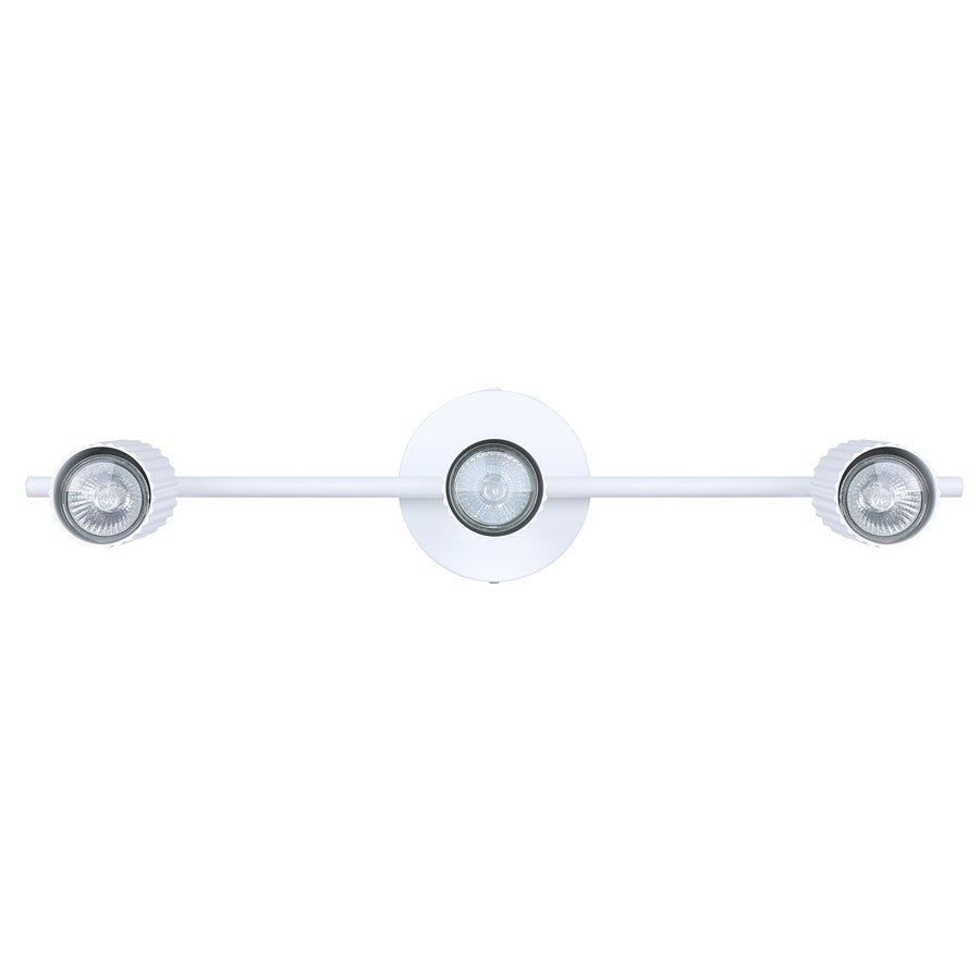Canarm Rexton 22.5in 3-Light Track Lighting | Modern Matte White Metal | Kitchen & Living Room | 22.5 x 4.75 x 6.5 in | Model IT1119A03WH10