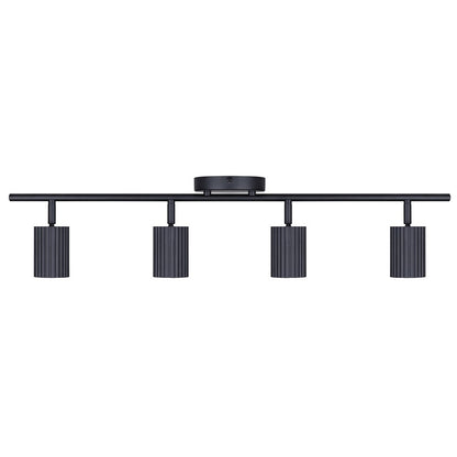 Canarm Rexton 29in 4-Light Track Lighting | Modern Matte Black Metal | Kitchen & Living Room | 29 x 4.75 x 6.5 in | Model IT1119A04BK10
