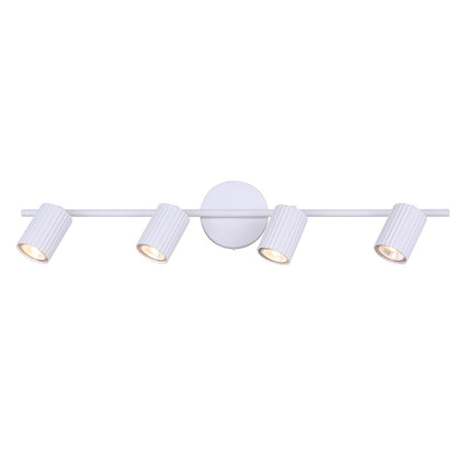 Canarm Rexton 29in 4-Light Track Lighting | Modern Matte White Metal | Kitchen & Living Room | 29 x 4.75 x 6.5 in | Model IT1119A04WH10