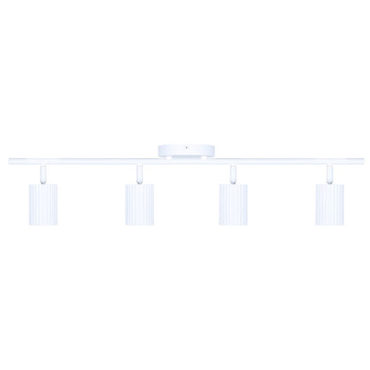 Canarm Rexton 29in 4-Light Track Lighting | Modern Matte White Metal | Kitchen & Living Room | 29 x 4.75 x 6.5 in | Model IT1119A04WH10