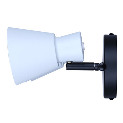 Canarm Radley 14in 2-Light Track Light | Modern Matte Black and White Metal Shades | Kitchen & Living Room | 14 x 4.75 x 7 in | Model IT1163A02BW10