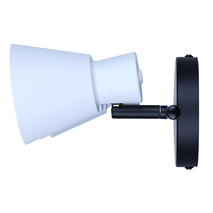 Canarm Radley 22in 3-Light Track Light | Modern Matte Black and White Metal Shades | Kitchen & Living Room | 22.5 x 4.75 x 7 in | Model IT1163A03BW10