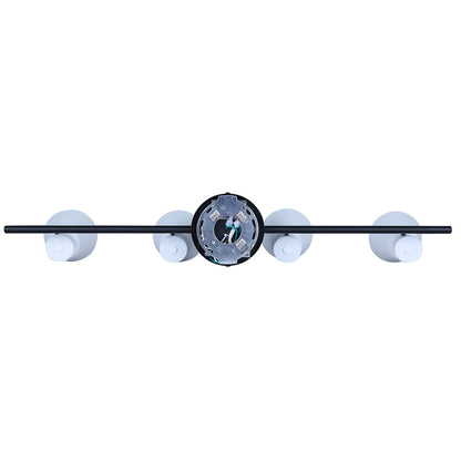 Canarm Radley 29in 4-Light Track Lighting | White Metal Adjustable Shades | Kitchen & Living Room | 29 x 4.75 x 7 in | Model IT1163A04BW10