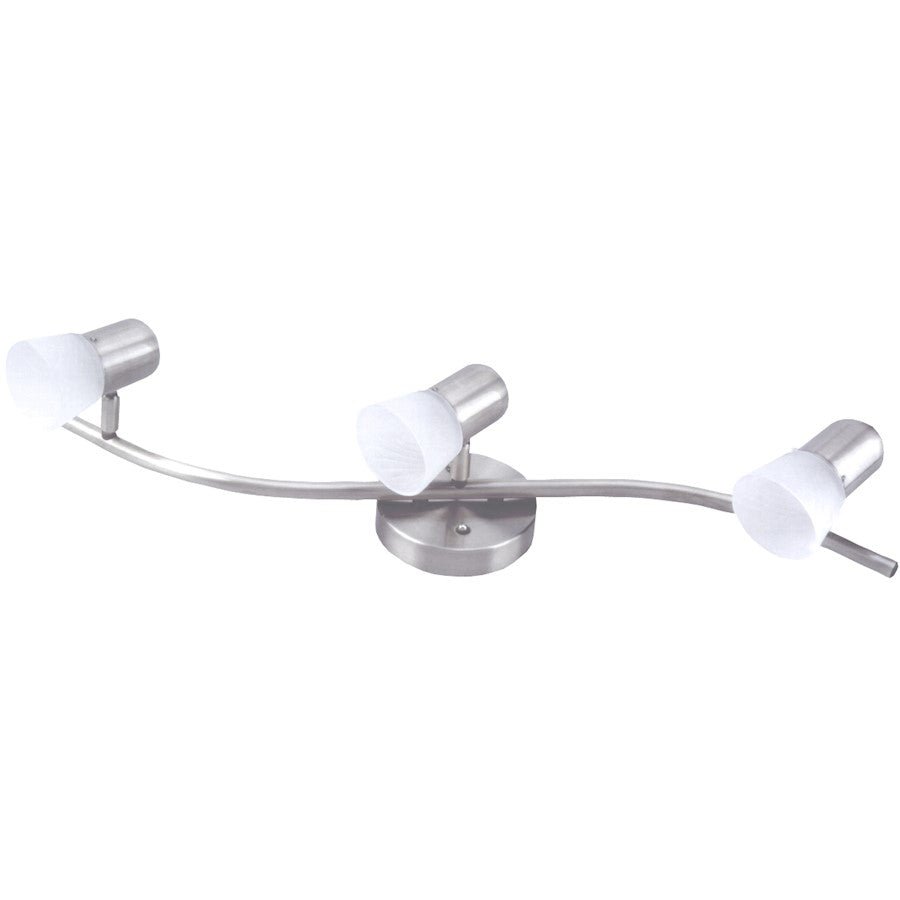 Canarm Omni 23in 3-Light Track Light | Brushed Pewter | Kitchen Island & Dining Room | 23 x 23 x 6 in | Model IT5351