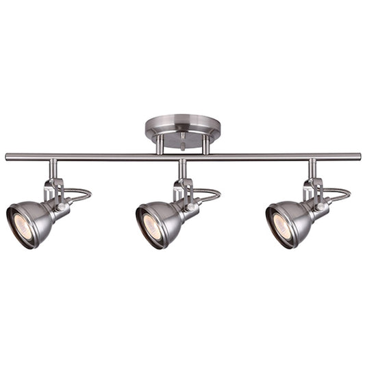 Canarm Polo 22in 3-Light Track Light | Brushed Nickel | Kitchen Island & Living Room | 22 x 8.5 in | Model IT622A03BN10