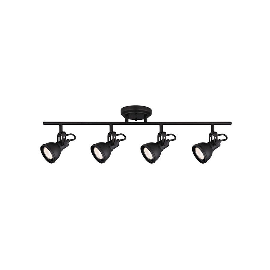 Canarm Polo 29in 4-Light Track Light | Matte Black | Kitchen Island & Dining Room | 29 x 5 in | Model IT622A04BK10