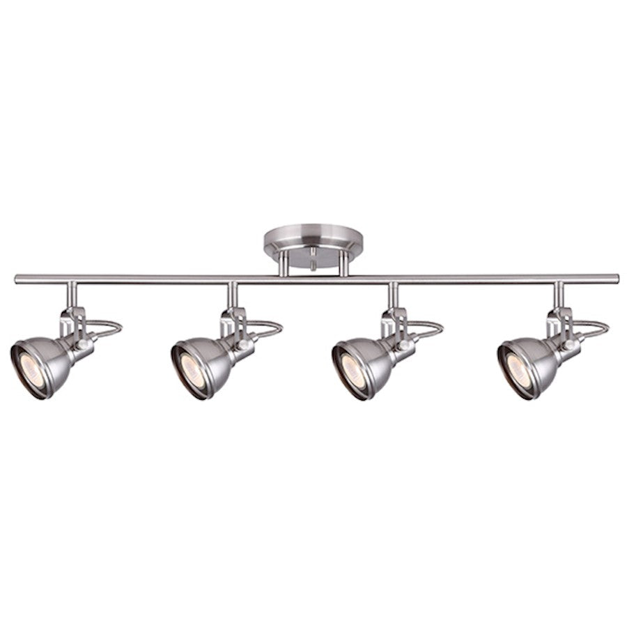Canarm Polo 29in 4-Light Track Light | Brushed Nickel | Kitchen Island & Dining Room | 29 x 8.5 in | Model IT622A04BN10