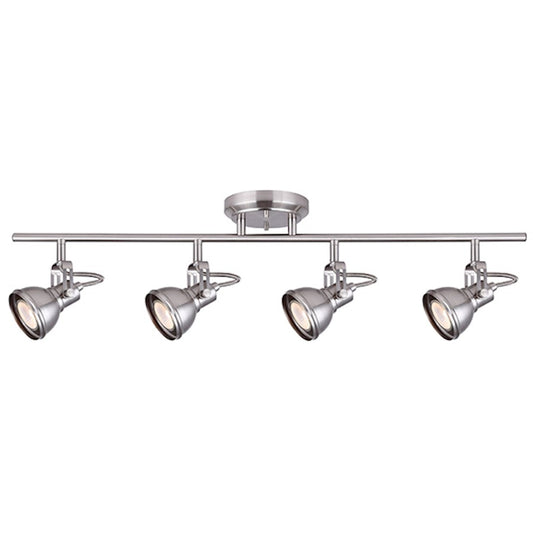 Canarm Polo 29in 4-Light Track Light | Brushed Nickel | Kitchen Island & Dining Room | 29 x 8.5 in | Model IT622A04BN10