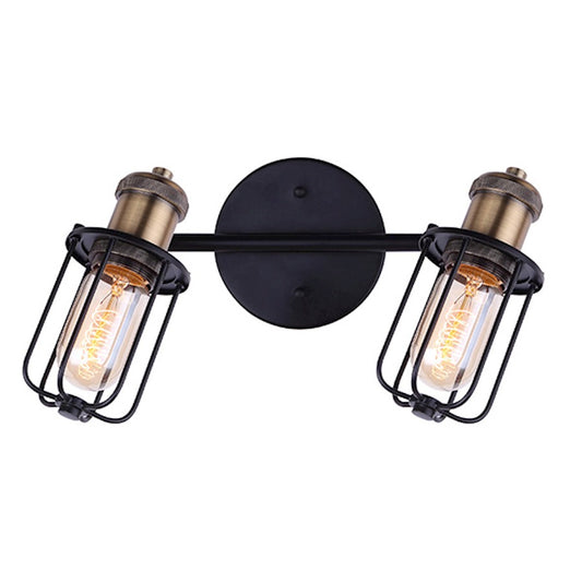 Canarm Vox 13in 2-Light Track Light | Industrial Matte Black and Gold Metal | Kitchen & Living Room | 13 x 6 x 8 in | Model IT704A02BKG