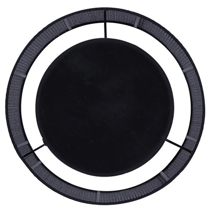 Canarm Bellamy 1-Light Table Lamp | Matte Black Metal & Faux Rattan Shade | Bedroom & Living Room | 13.75 x 13.75 x 22 in | Model ITL1149A22BK-BPR