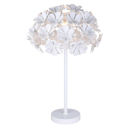 Canarm Cassia 23in 1-Light Table Lamp | Classic Matte White Metal | Bedroom & Living Room | 15 x 15 x 23 in | Model ITL2022B23WH