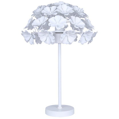 Canarm Cassia 23in 1-Light Table Lamp | Classic Matte White Metal | Bedroom & Living Room | 15 x 15 x 23 in | Model ITL2022B23WH