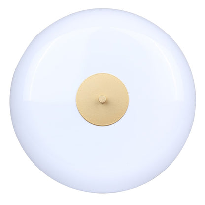 Canarm Milli 23in 1-Light Table Lamp | Glossy White & Polished Gold | Bedroom & Living Room | 13 x 13 x 23 in | Model ITL2098B23GDW