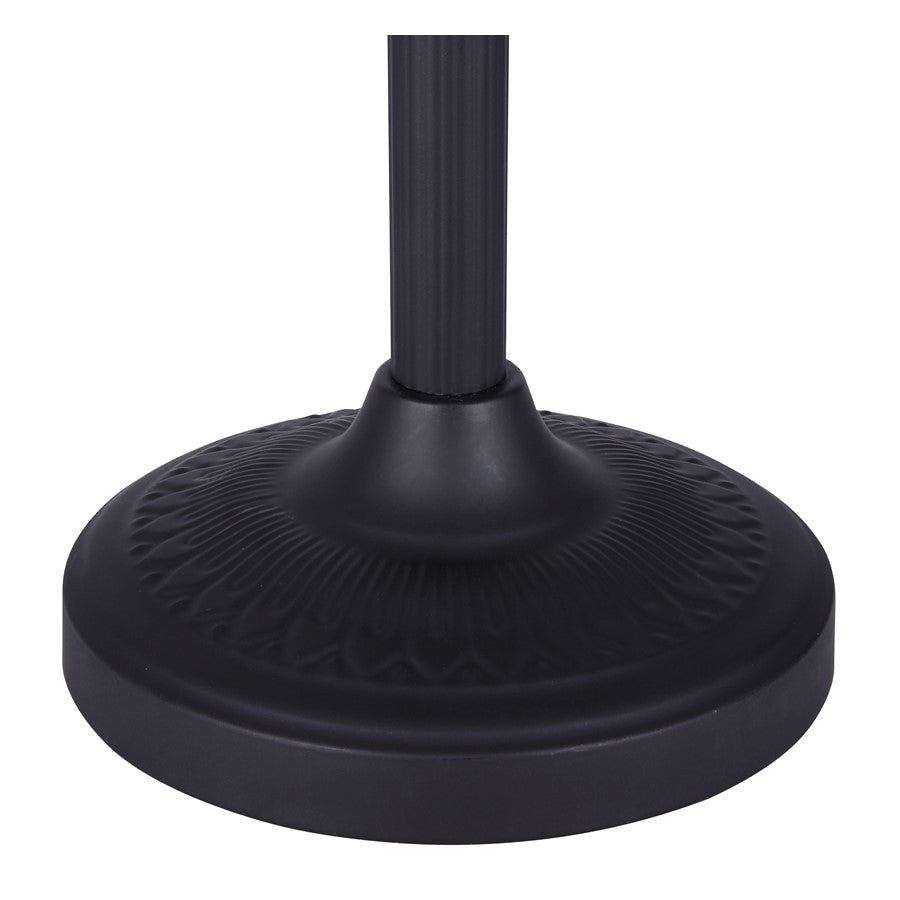 Canarm Oscar 29in 1-Light Table Lamp | Oil Rubbed Bronze and Natural Fabric Shade | Living Room & Reading Nook | Model ITL2118B29ORB