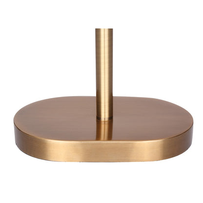 Canarm Kov 24in 1-Light Table Lamp | Gold and White Metal Shade | Bedroom & Reading Nook | 13 x 6 x 24 in | Model ITL2132B24GDW