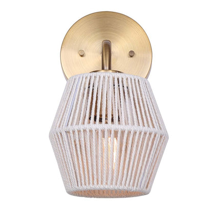 Canarm Willow 7in 1-Light Wall Sconce | Gold Metal | Bathroom & Powder Room | 7 x 6 x 10 in | Model IVL1120A01GD